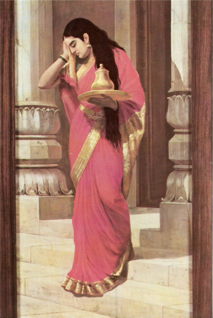 Draupadi auf dem Weg zu Kichaka Draupadi auf dem Weg zu Kichaka