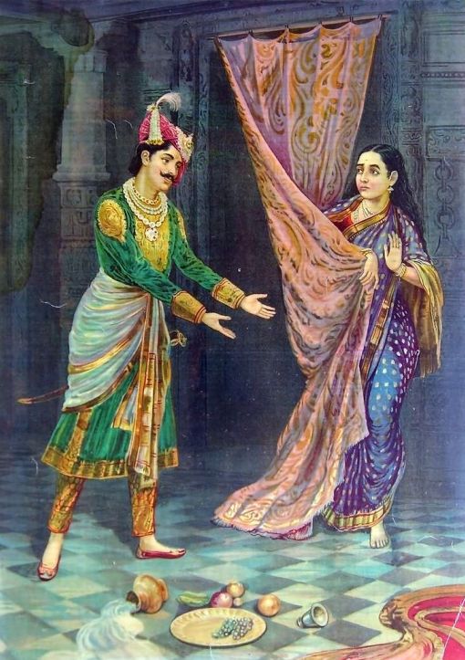 Kichaka und Draupadi Kichaka und Draupadi