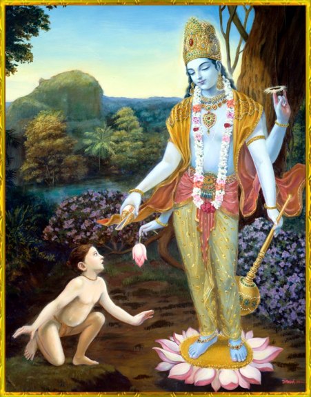Dhruva verehrt Vishnu Dhruva verehrt Vishnu