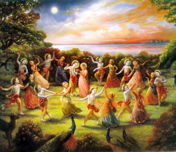 Krishnas nächtlicher Tanz mit den Hirtenmädchen Krishnas nächtlicher Tanz mit den Hirtenmädchen